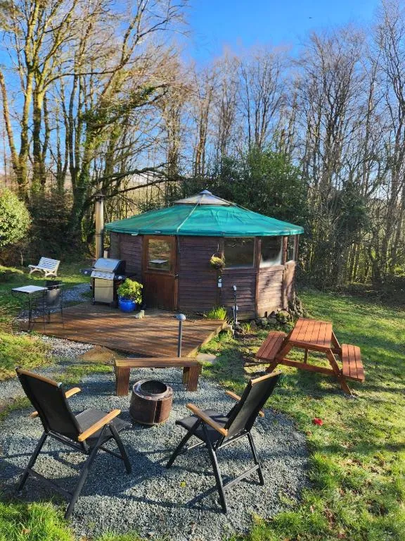 Galtee Glamping in wooden yurt