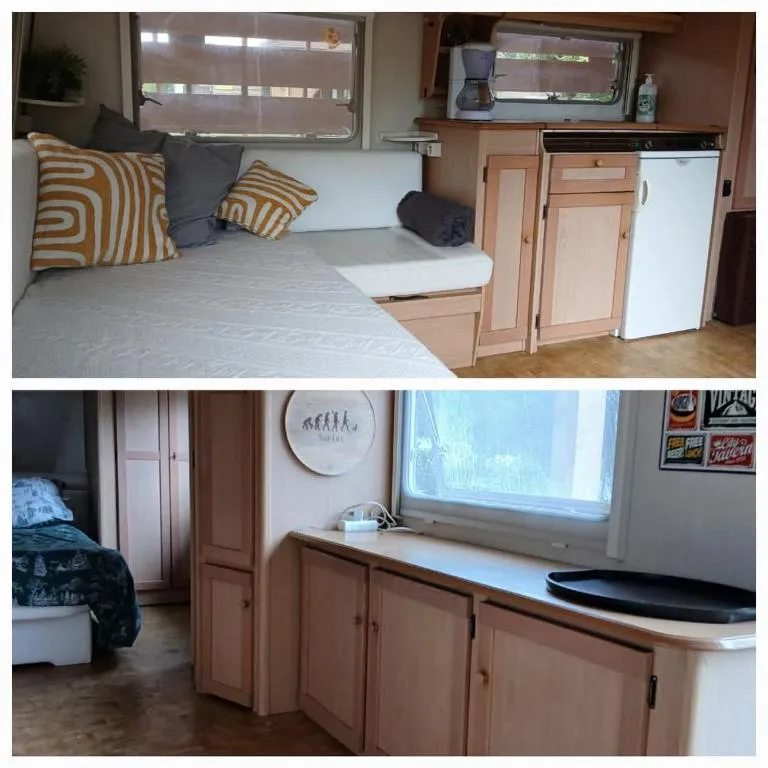 La caravane au fond du jardin