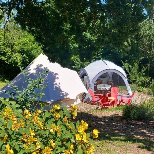 Tente insolite en pleine nature